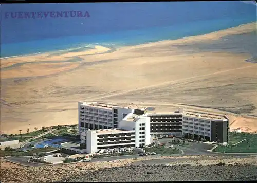 Fuerteventura Kanarische Inseln Hotel Los Gorriones Playa de La Barca vista aerea Kat. 