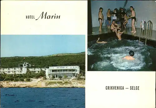 Selce Crikvenica Hotel Marin Strand Schwimmbad Kat. Kroatien