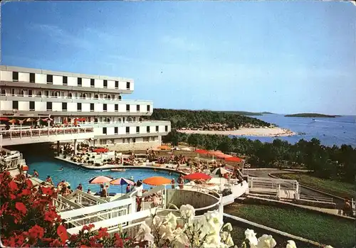 Porec Hotel Delfin Swimming Pool Plava Laguna Strand Meerblick Kat. Kroatien