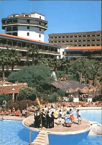 Playa del Ingles Gran Canaria Hotel Parque Tropical Piscina Flamenco Baille Kat. San Bartolome de Tirajana