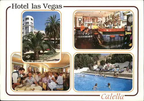 Calella Hotel las Vegas Restaurante Piscina Kat. Barcelona Spanien
