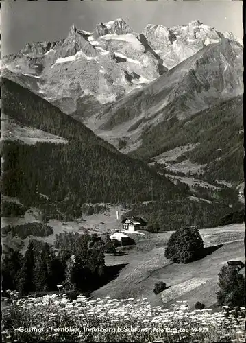 Innerberg Vorarlberg Gasthaus Fernblick Bergwiese Alpenpanorama Kat. Oesterreich