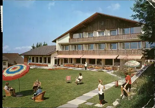 Wasen Emmental BE Hotel Restaurant Luedernalp Garten Terrasse Alpiner Hoehenkurort Kat. Wasen