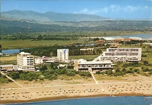 Ulcinj Hoteli Grand Lido Olympic Bellevue Strand Fliegeraufnahme Kat. Montenegro