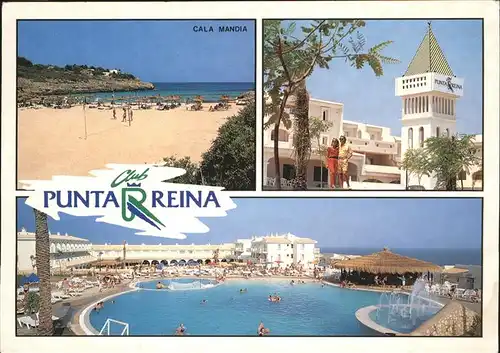 Cala Mandia Club Punta Reina Piscina Playa Cala Mandia Kat. Manacor Mallorca