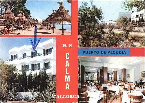 Alcudia Mallorca Hotel Calma Piscina Restaurante Kat. Spanien