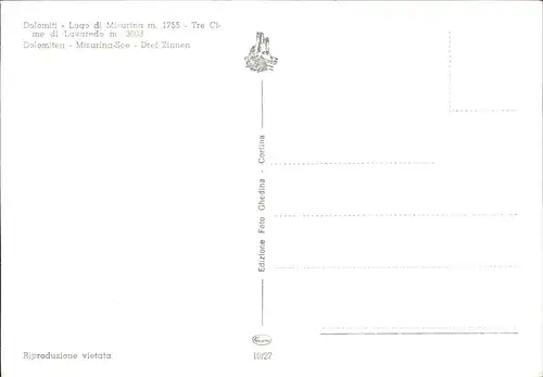 Dolomiti Lago di Misurina Kat. Italien