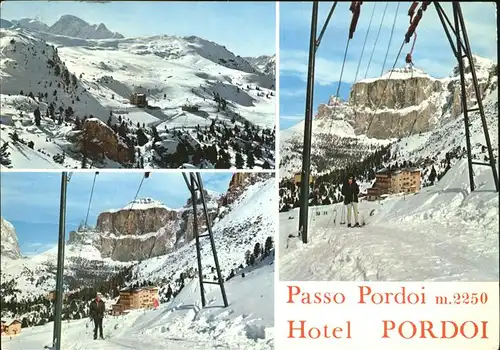 Passo Pordoi Hoet Pordoi Skilift Kat. Italien