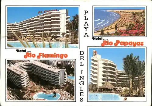 Playa del Ingles Gran Canaria Rio Papayas Hotel Kat. San Bartolome de Tirajana