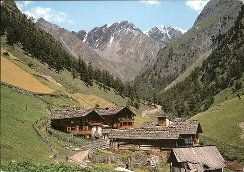 Schnals Bozen Suedtirol Vorderkaser Pfossental Kat. Bozen Suedtirol