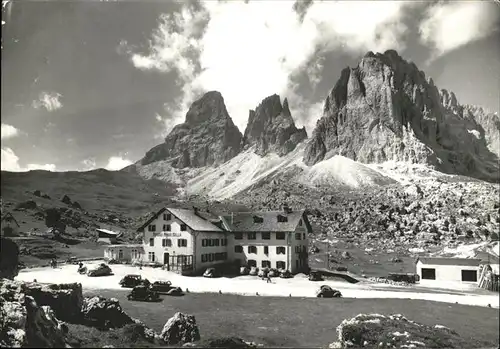 Sassolungo Rifugio Passo Sella Kat. Italien