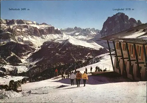 Val Gardena Langkofel Sellastock Kat. Italien