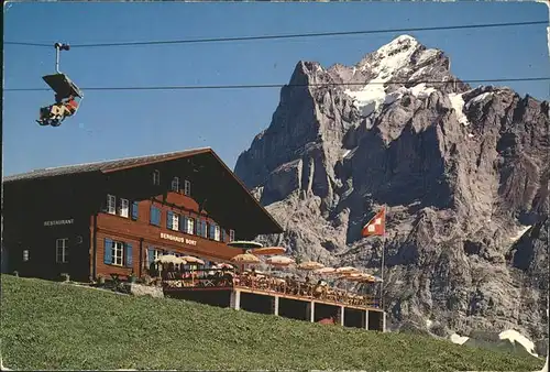 Grindelwald Bergrestaurant Bort Firstbahn Wetterhorn Kat. Grindelwald