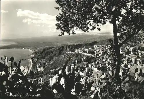 Taormina Sizilien Panorama Kat. 