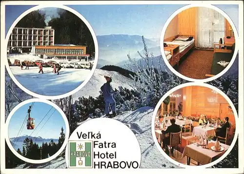 Velka Fatra Hotel Hrabovo Winter Seilbahn Kat. Slowakische Republik