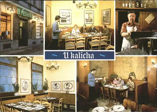 Praha Prahy Prague Restaurace U Kalicha Kat. Praha