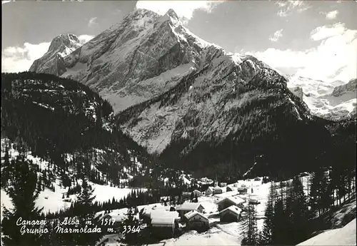 Alba Canazei Panorama Gruppo Marmolada Dolomiti