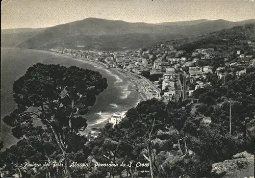 Alassio Panorama da S. Croce Riviera dei Fiori Kat. 