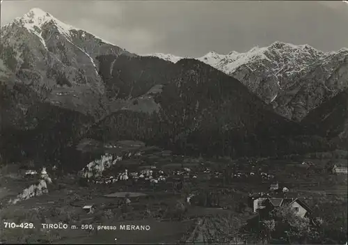 Dorf Tirol Gesamtansicht Vinschgau Kat. Italien