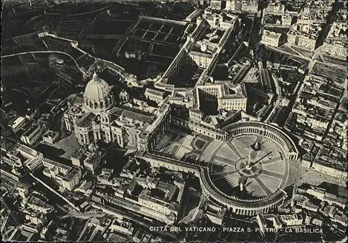 Rom Roma Citta del Vaticano Piazza San Pietro Basilica veduta aere Vatikanstadt /  /Rom