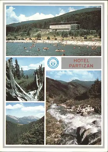 Nizke Tatry Hotel Partizan Badestrand Niedere Tatra Gebirgsbach Kat. Slowakische Republik