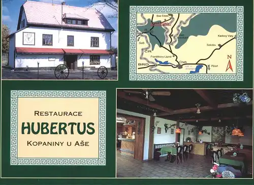 Kopaniny Restaurace Hubertus Restaurant Landkarte