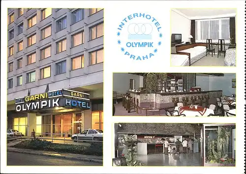 Praha Prahy Prague Interhotel Olympik Garni Empfang Bar Kat. Praha