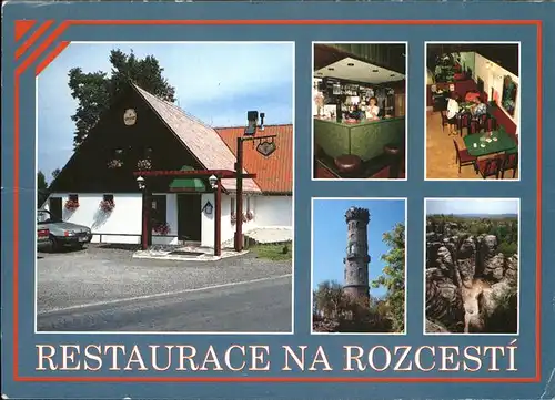Tisa Restaurace "Na Rozcesti" Rozhledna na Decinskem Snezniku Tiske steny Turm Hoher Schneeberg Elbsandsteingebirge