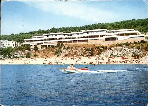 Rabac Kroatien Hotel Girandella Strand Motorboot Kat. Kroatien