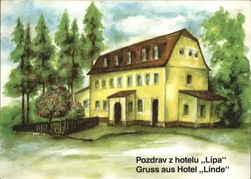 Jetrichovice Hotelu "Lipa" Kuenstlerkarte