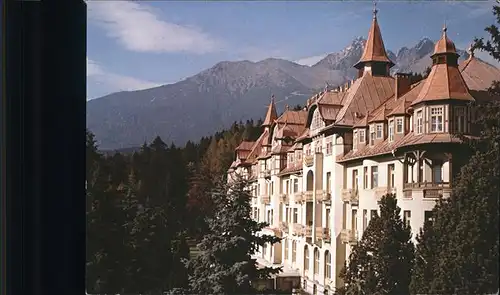 Tatranska Lomnica Grand Hotel Praha Vysoke Tatry Hohe Tatra Kat. Tschechische Republik