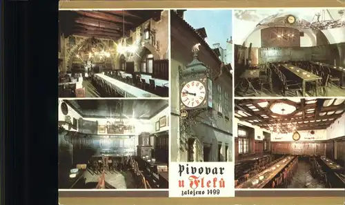 Praha Prahy Prague Pivovar U Fleku historische Brauerei Gaststaette Kat. Praha