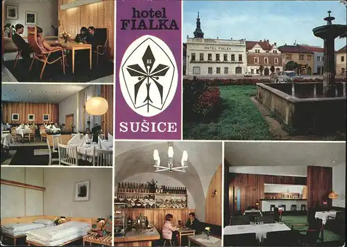 Susice Hotel Fialka Restaurant Brunnen Kat. Tschechische Republik