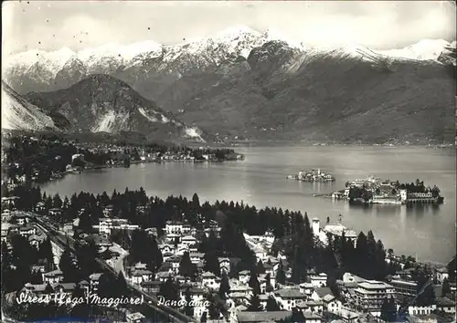 Stresa Lago Maggiore Panorama Alpen