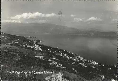 Gardone Riviera Lago di Garda Panorama Kat. Italien