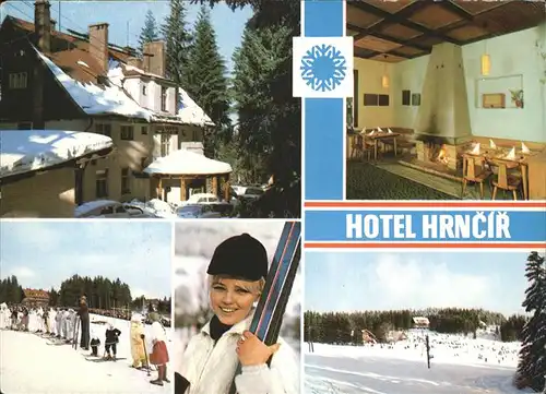 Spicak nad Tanyaldem Hotel Hrncir Restaurant Wintersportplatz Kat. Tschechische Republik