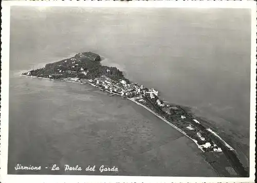 Sirmione La Perla del Garda veduta aerea / Italien /Italien