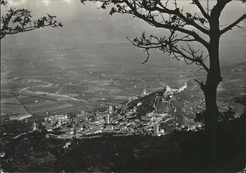 Assisi Umbria Blick vom Berg Subasio Kat. Assisi