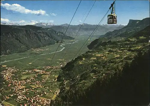 Vigilio Trento Seilbahn Vigiljoch gegen Lana