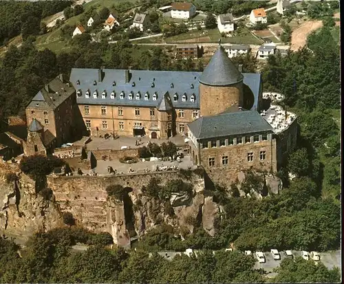 Waldeck Edersee Schloss Waldeck Fliegeraufnahme Kat. Edertal