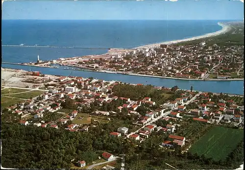 Marina di Ravenna Porto Corsini Fliegeraufnahme Kat. Italien