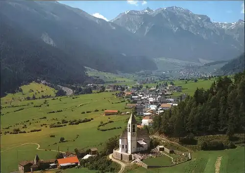 Taufers Panorama mit Kirche Kat. Italien