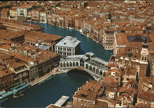 Venezia Venedig Veduta aerea del Canal Grande e Ponte di Rialto Kat. 