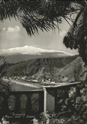 Taormina Sizilien Mare neve e datteri Kat. 