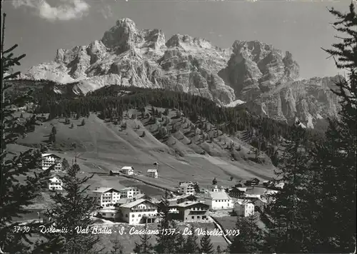 San Cassiano Badia La Varella Panorama / Bozen Suedtirol /Trentino Suedtirol