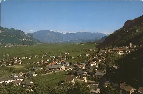 Nals Bozen im Etschtal Panorama Kat. Italien