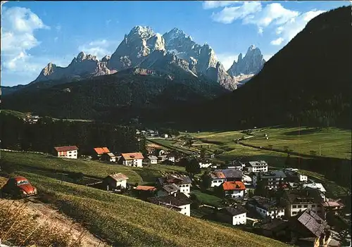 Sesto Sexten Suedtirol Panorama e Croda Rossa Kat. Bozen