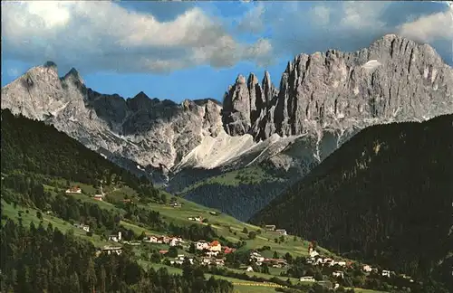 Tiers Dolomiten Panorama mit Rosengarten  Kat. Italien