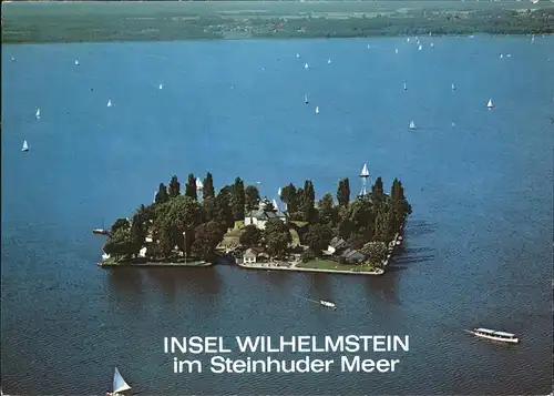 Steinhude mit Insel Wilhelmstein Fliegeraufnahme / Wunstorf /Region Hannover LKR