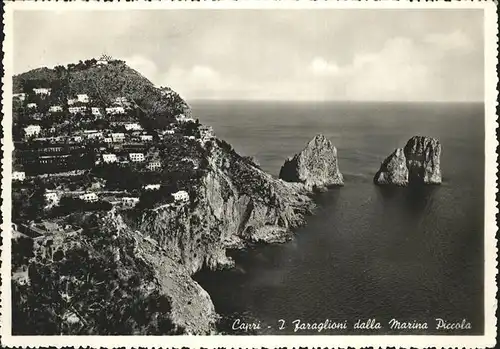 Capri Faraglioni dalla Marina Piccola Kat. Italien